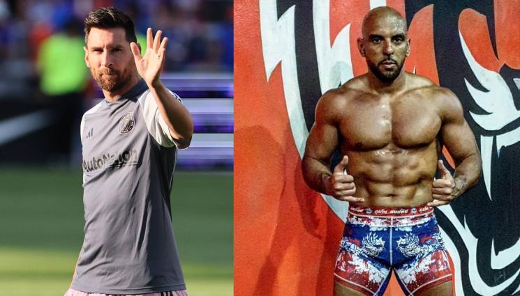 Меси бодигард - Косъм да не падне от Бълхата: Страховит боец пази Меси от навлеци, препоръча го лично Бекъм