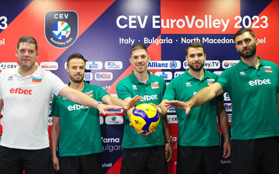 Мъжкият национален тим по волейбол стартира участието си на Евроволей