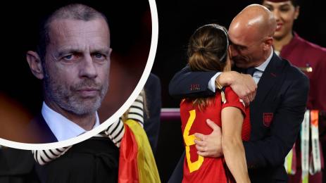 Чеферин Рубиалес целувка УЕФА