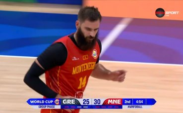 Черна гора победи Гърция със 73 69 на Световното първенство по