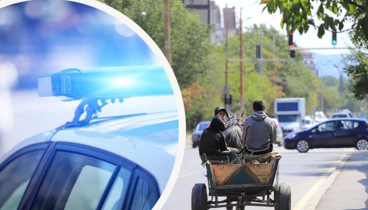 каруца - Каруца блъсна жена и дете!