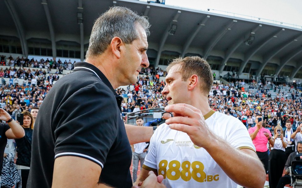 Димитър Димитров-Херо, който бе селекционер на българския тим в Мача