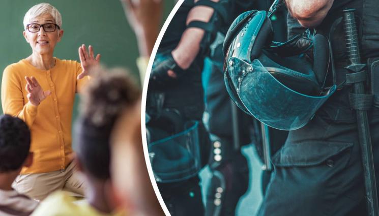 училище полиция - ТОВА ЛИ Е НАЙ-ЛОШОТО ДЕТЕ? Ченгета тръшнаха на пода 9-годишен ученик! (СНИМКА)