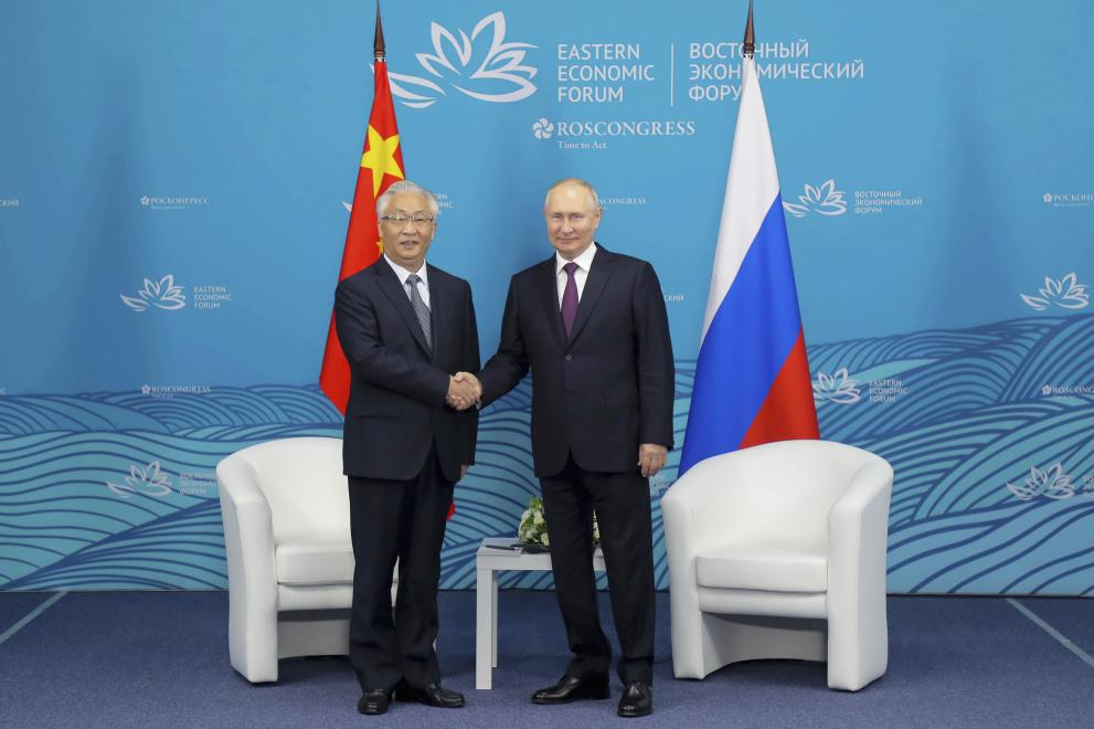 Путин и Чжан Гоцин