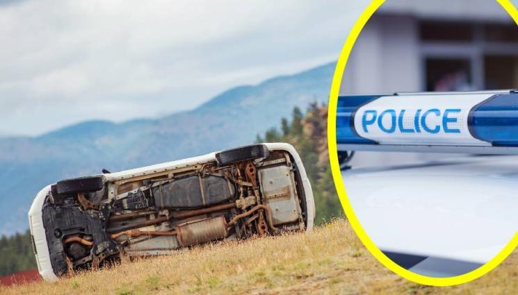 катастрофа - ЖЕСТОК ИНЦИДЕНТ: Кола излетя от пътя и се преобърна в нива