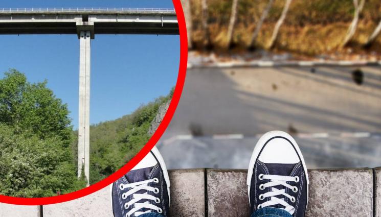 самоубиец - УЖАСЯВАЩО! Млад мъж се метна от мост