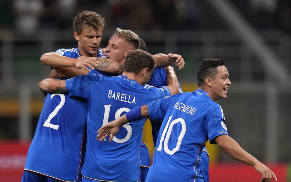 Националният отбор на Италия победи Украйна с 2:1 в ключов сблъсък