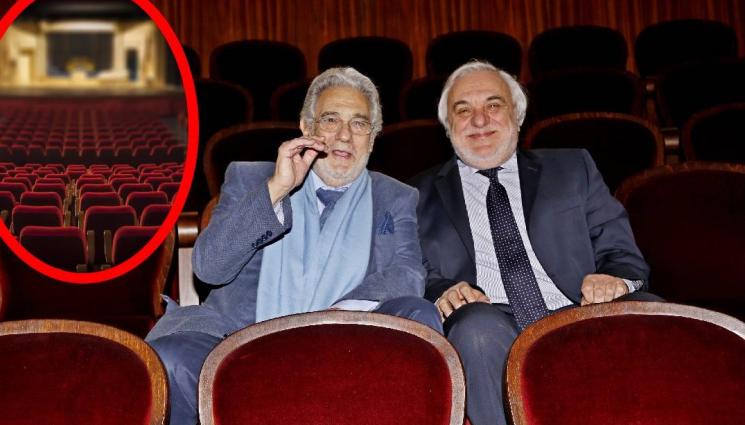 Пласидо Доминго с Пламен Карталов - Пласидо Доминго контузи рамото, няма да дирижира