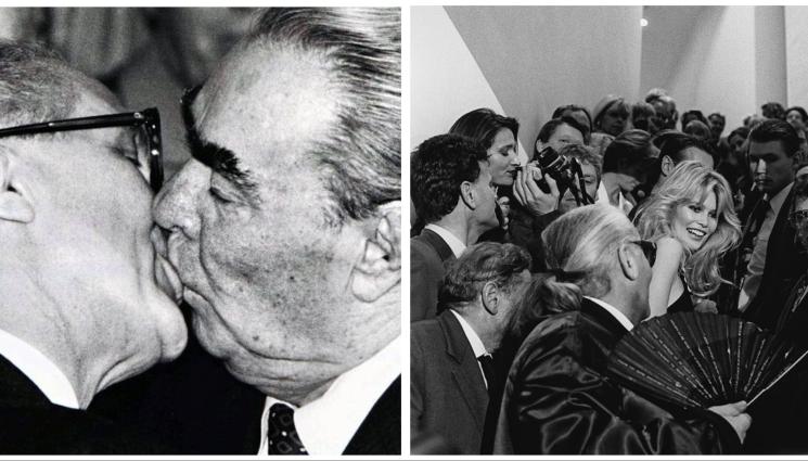 целувка - Брежнев и Хонекер се целуват на изложба у нас