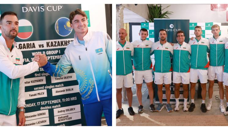 Димитър Кузманов Национален отбор на България по тенис - Кузманов открива мача на България за Купа 