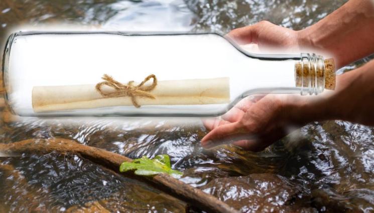 бутилка - МАШИНА НА ВРЕМЕТО: Откриха писмо в бутилка, скрито в основите на мост (СНИМКА)