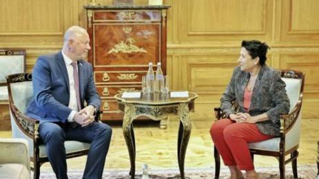 Саломе Зурабишвили Росен Желязков