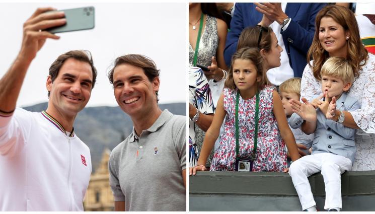 Роджър Федерер - Близнаците на Федерер тренират при Надал