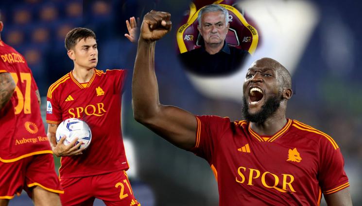 Рома Лукаку Моуриньо Емполи - Рома изригна: Голов рекорд за „вълците“ на Моуриньо в първата им победа за сезона в Серия А