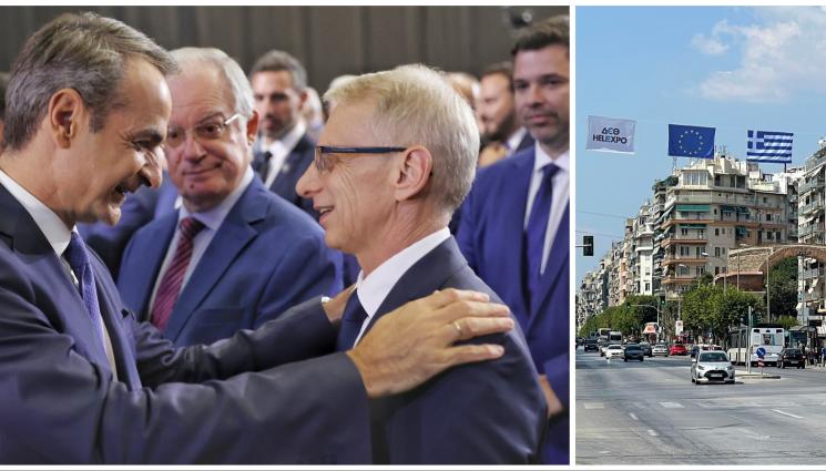 Николай Денков и Кириакос Мицотакис - България предизвика фурор на панаира в Солун