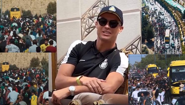 Роналдо Техеран - На бунт: Кристиано Роналдо блокира Техеран, тълпите фенове стреснаха властта, отмениха тренировката (ВИДЕО)