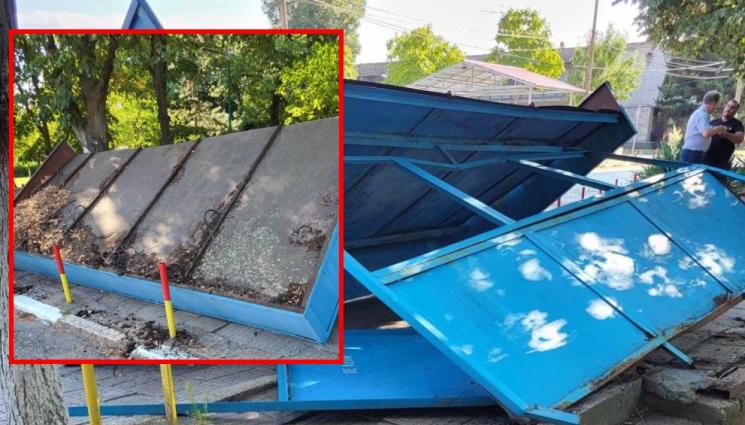 спирка - НА КОСЪМ ОТ ТРАГЕДИЯТА: Спирка се сгромоляса върху две деца (СНИМКИ)