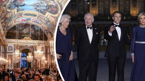 крал Чарлз Камила Макрон