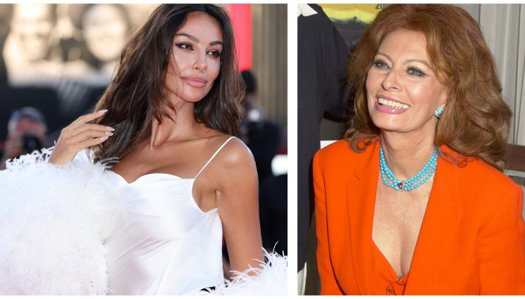 Мадалина Геня София Лорен - Геня се снима със София Лорен