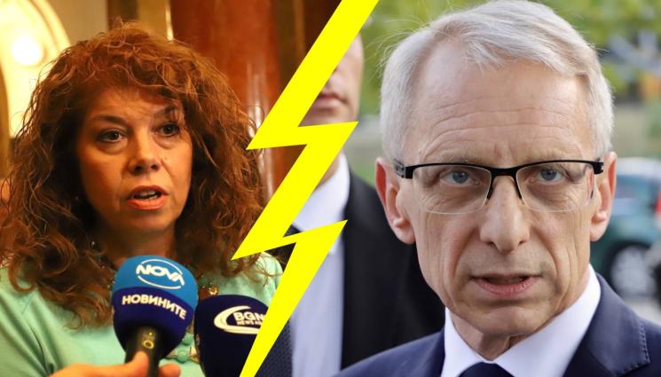 Илияна Йотова Николай Денков - ПОЛИТИЧЕСКИ ДРАМИ: Вицето и премиерът размениха остри реплики за реформата в спецслужбите