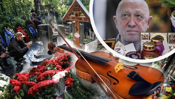 Евгений Пригожин цигулка - ПОРУГАХА ГО: Откраднаха цигулката от гроба на Пригожин (СНИМКИ)