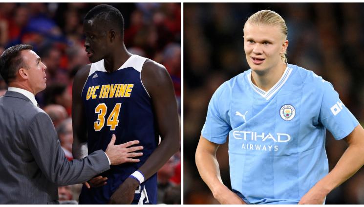 Ерлинг Холанд Мамаду Ндиайе - Баскетболист удари Халанд в земята