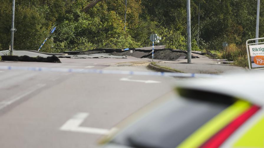 Свлачище срути голям участък от магистрала в Швеция