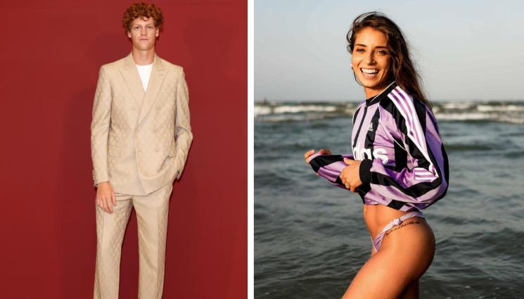 Яник Синер Елеонора Голдони - Синер и футболистка опасно близки на ревю