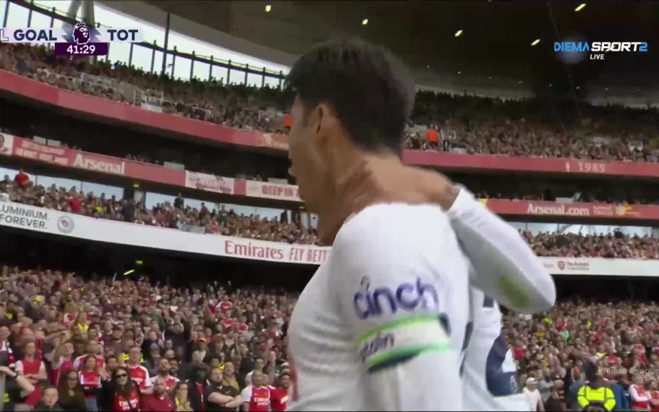 Капитанът на Тотнъм - Хюн-мин Сон, се представи изключително в