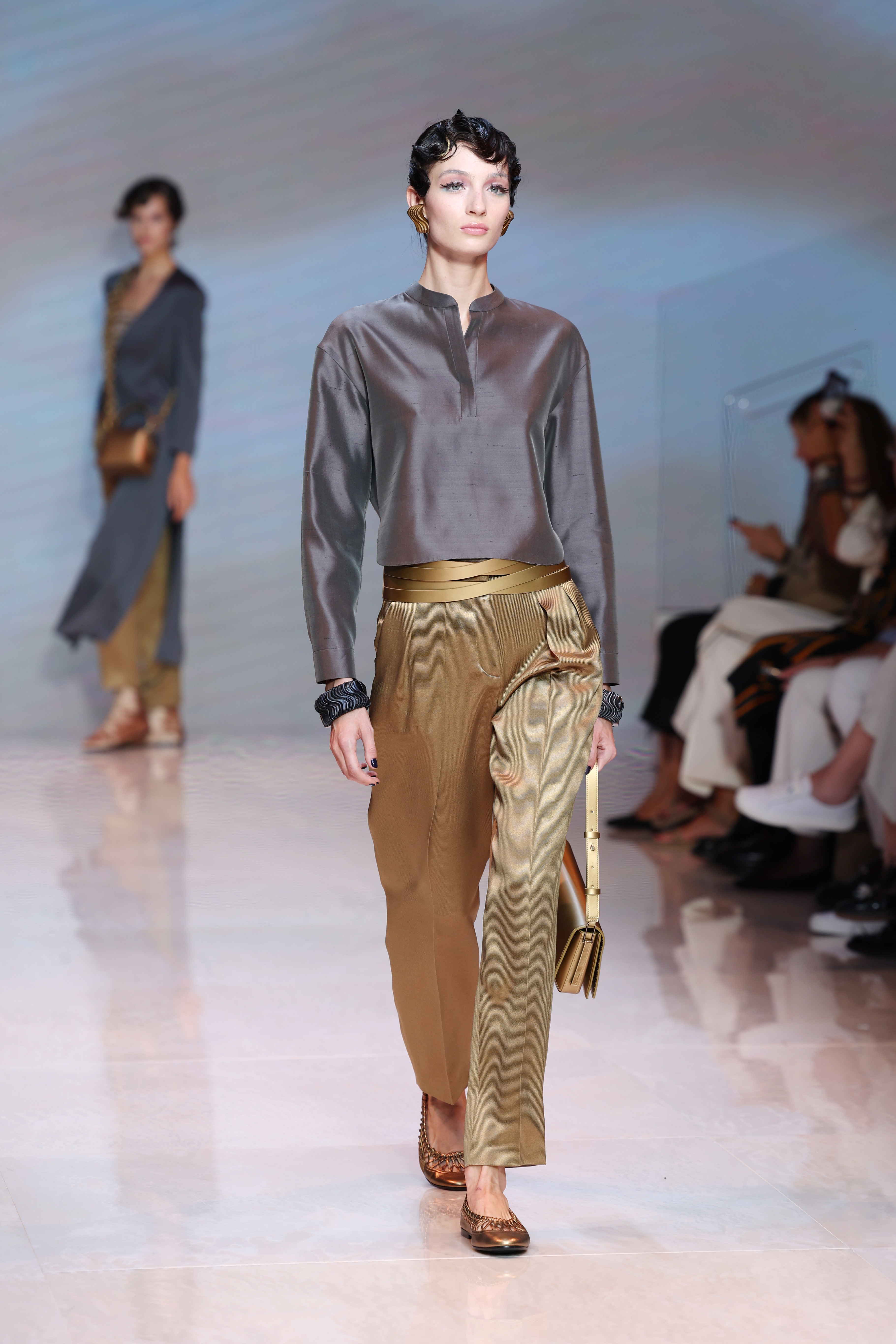 Джорджо Армани на Седмицата на модата в Милано