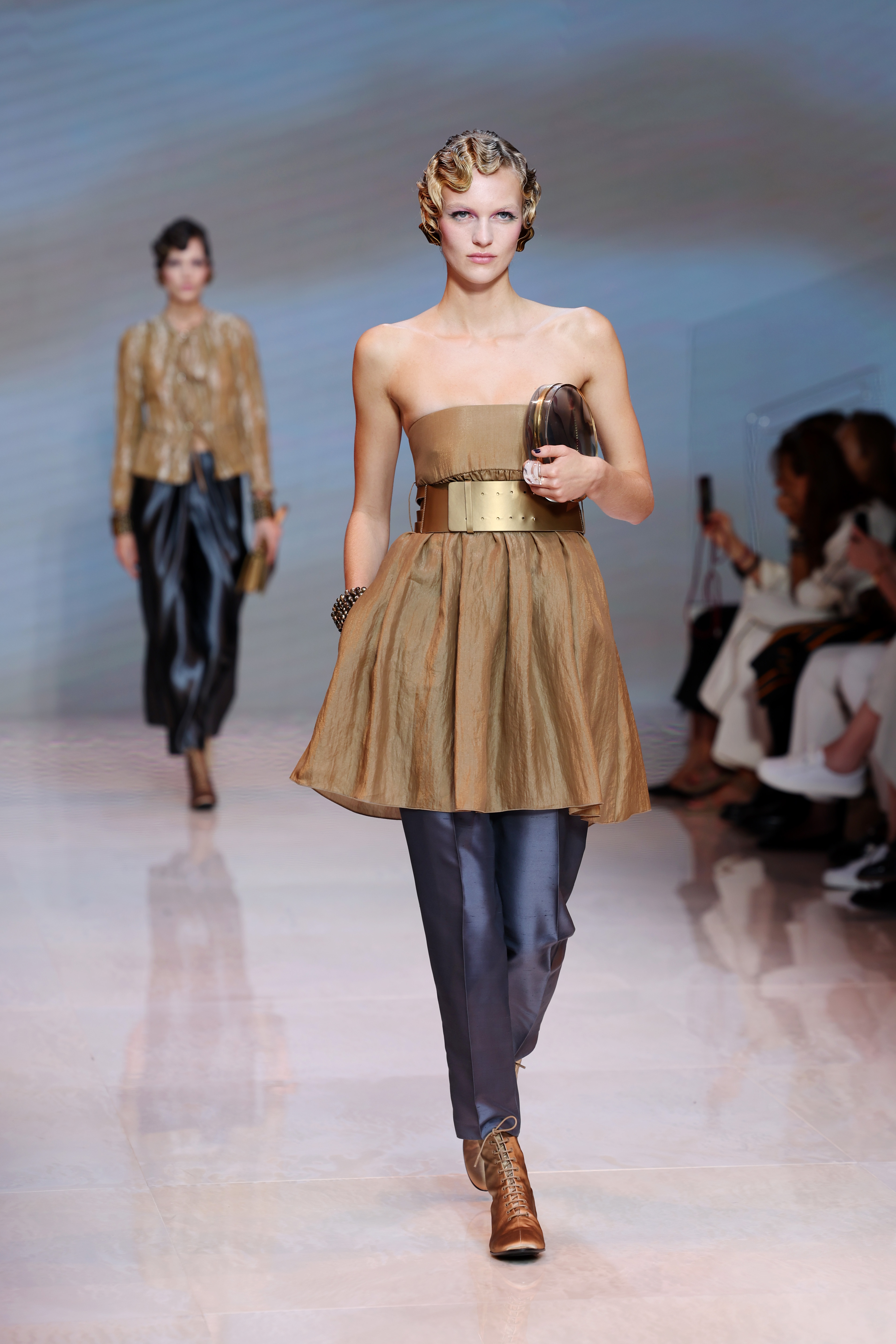 Джорджо Армани на Седмицата на модата в Милано