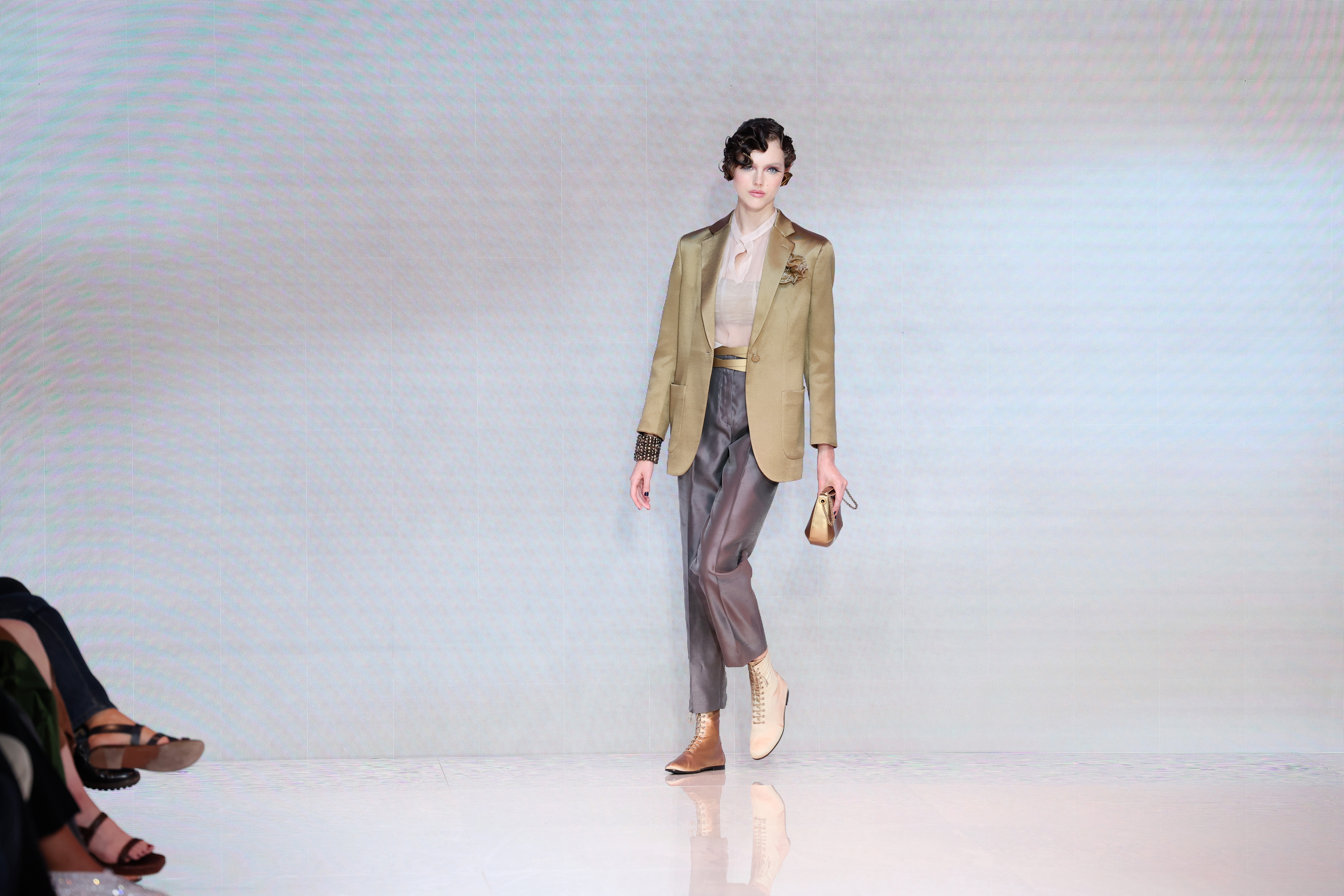 Джорджо Армани на Седмицата на модата в Милано