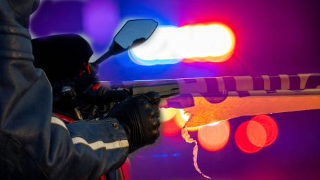 местопрестъпление мотоциклет