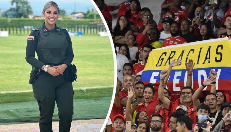 Алекса Нарваес - Секси полицайка разсейва феновете