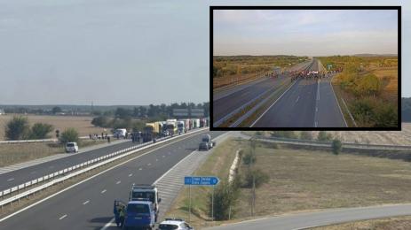 протест миньори енергетици блокирани пътища