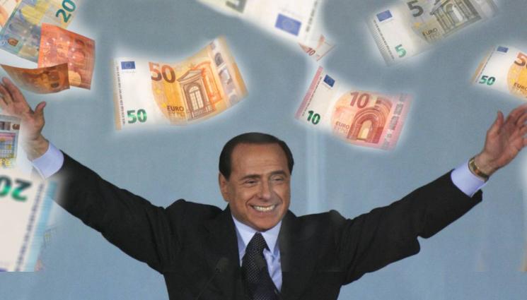 Силвио Берлускони - СЕНЗАЦИЯ: Силвио Берлускони цака данъчните от оня свят
