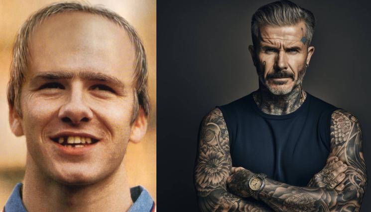 Бекъм изкуствен интелект - Плешив и беззъб шкембелия: Така трябваше да изглежда Бекъм през 2020 г.