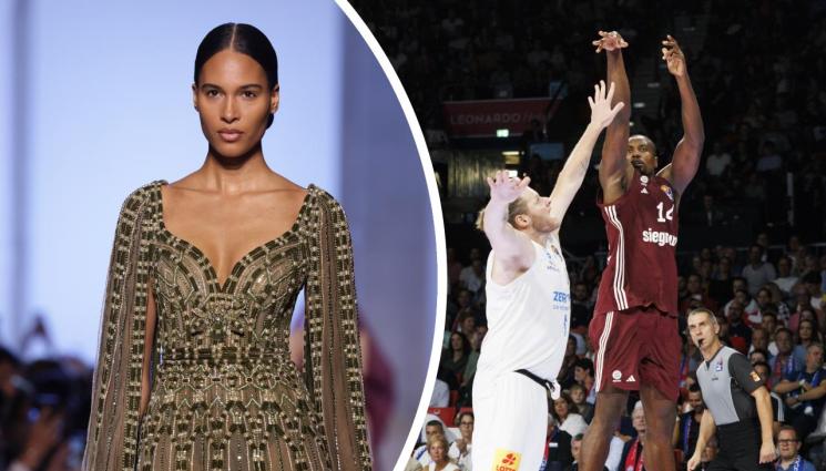 Серж Ибака Синди Бруна - Байерн се уреди с красива фенка