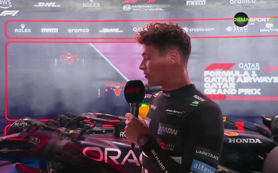 Пилотът на МакЛарън Ландо Норис финишира трети в Гран При