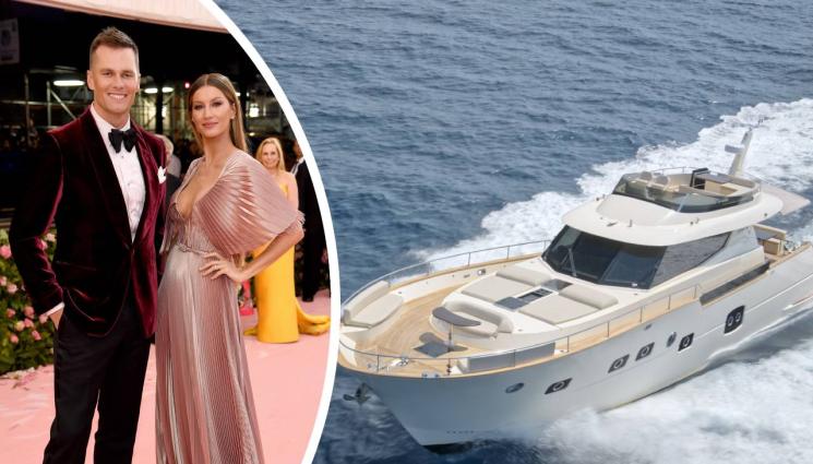 Том Брейди Жизел Бюндхен - Том Брейди прекръсти яхтата си след развода