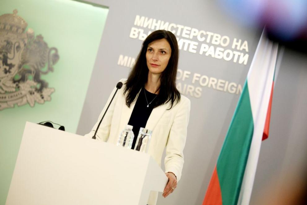 Вицепремиерът и министър на външните работи Мария Габриел ще приеме