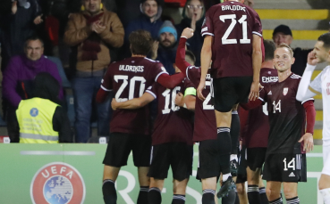 Селекцията на Латвия постигна сензационен резултат и победи Армения с