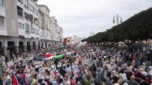 Хиляди излязоха на шествие в столицата Рабат в подкрепа на