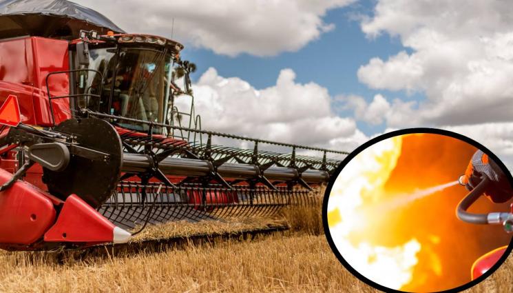 комбайн - ПРЕДИЗБОРНИ СБЛЪСЪЦИ: Подпалиха комбайна на кандидат за кмет