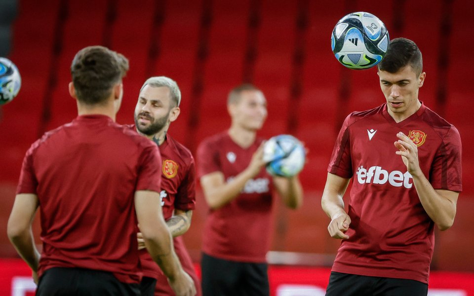 Официална тренировка на България преди контролата с Албания, 16.10.2023 г.