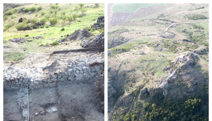 находки - Откриха 6-метрова бойна кула в Русокастро в края на археологическия сезон