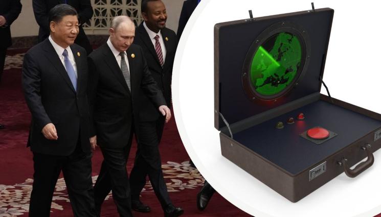 Владимир Путин ядрен куфар - ЧЕРВЕНИЯТ БУТОН: Путин с ядреното куфарче в Пекин (ВИДЕО)