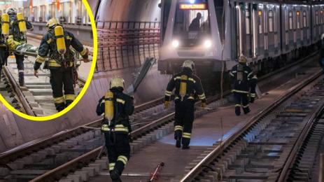 метро пожар