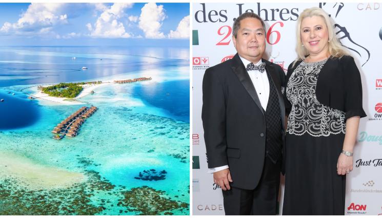 Жужа Полгар - Жужа Полгар разпуска на Малдивите