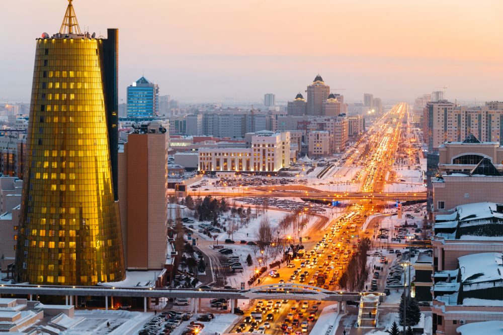 Астана, Казахстан. -60.9 градуса е регистрираната температура в Астана 
